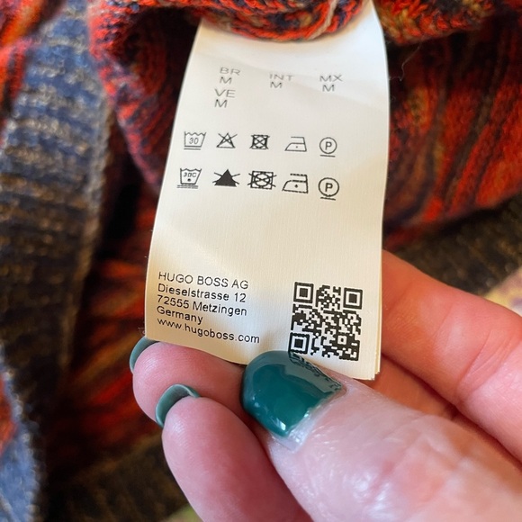 Boss Orange By Hugo Boss Acunito Crew Neck Sweater Size M Cotton 90s Grandpa - Picture 9 of 13